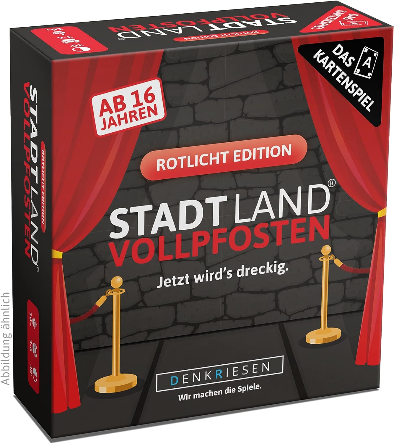 Denkriesen - Stadt Land Vollpfosten® - Das Kartenspiel - Rotlicht Edition Spiel