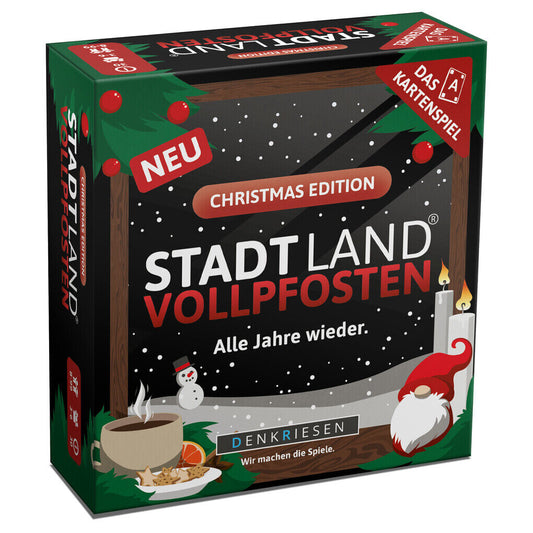 Stadt Land Vollpfosten - Das Kartenspiel - Christmas Edition Neu