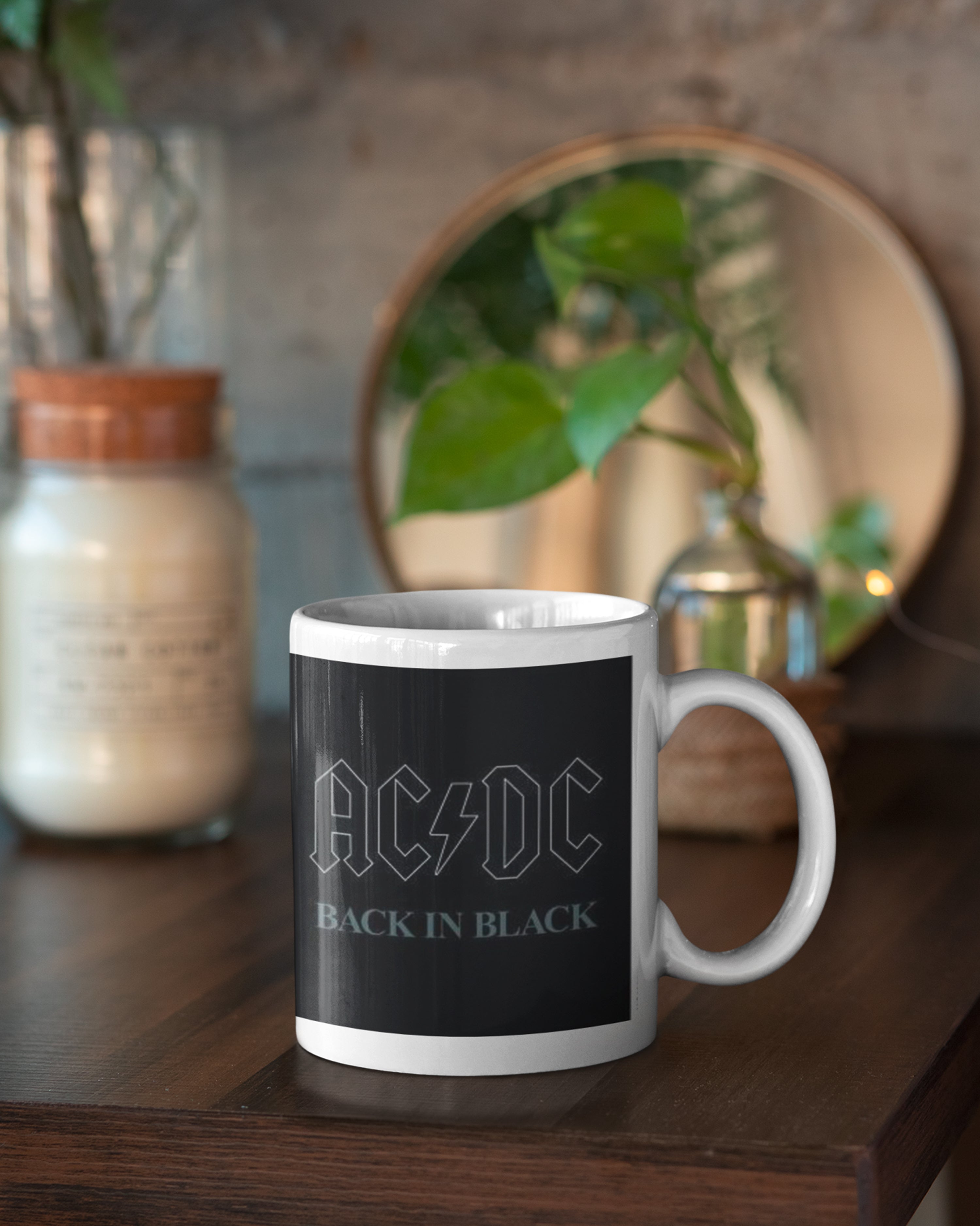 AC/DC Back in Black Tasse