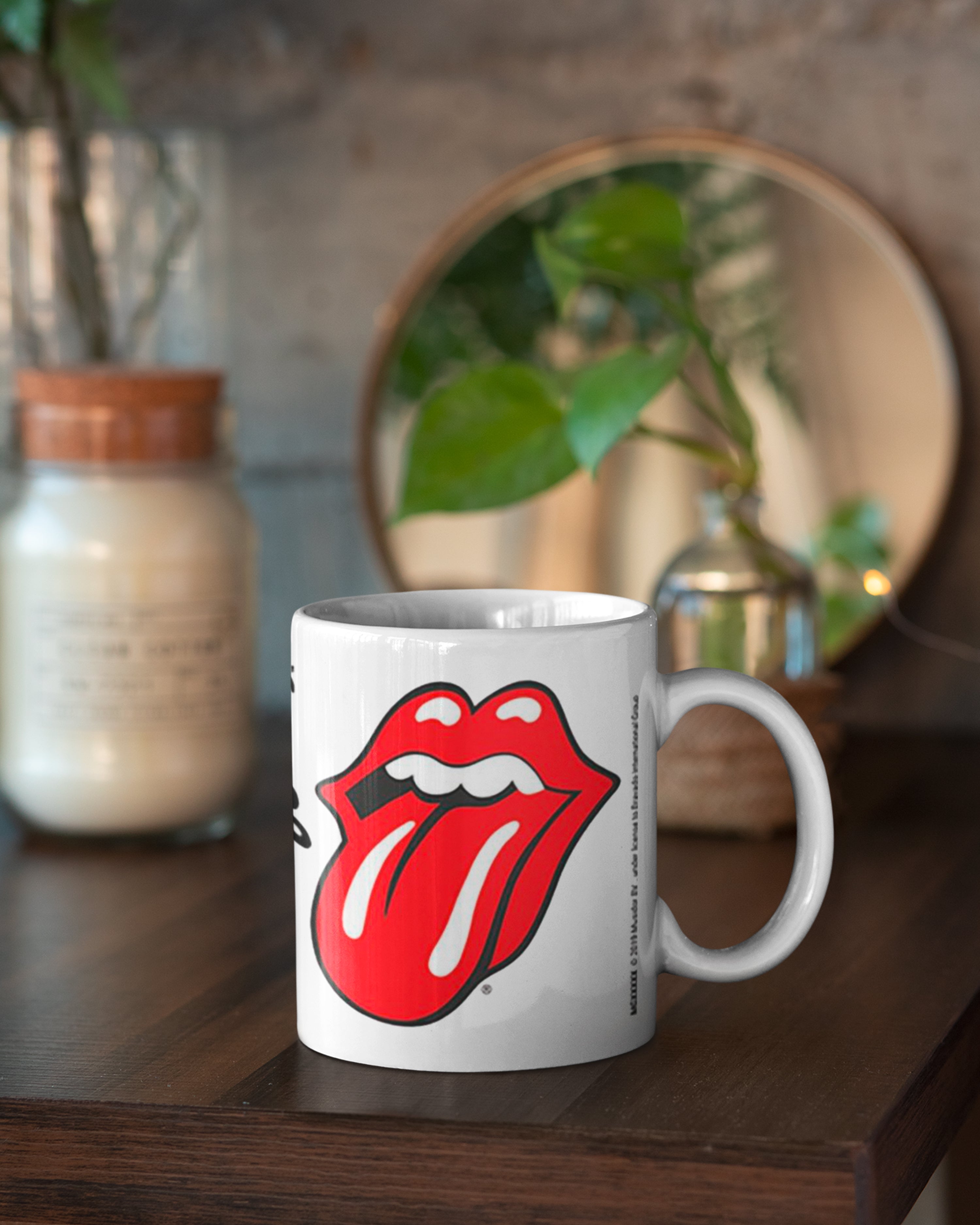 The Rolling Stones Lips Tasse