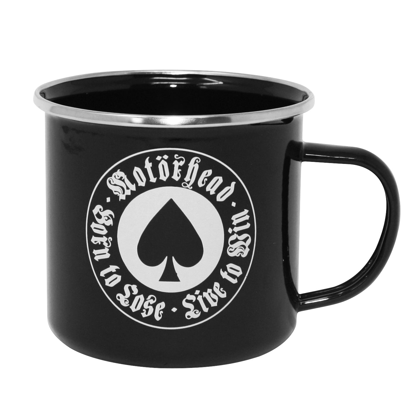 Motörhead BORN TO LOSE Emaille Kaffeebecher Tasse