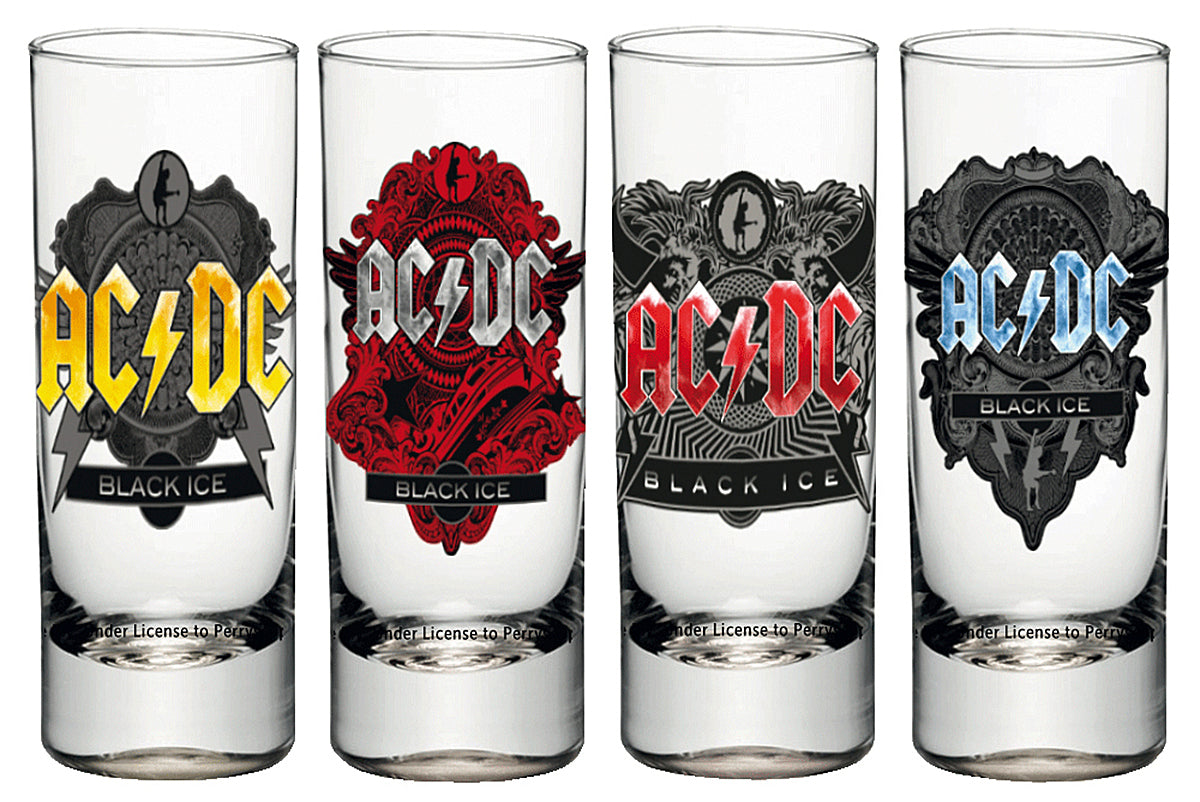 AC/DC Black Ice Schnapsgläser 4er Set Tasse