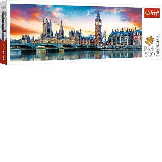 Trefl, Puzzle, Big Ben und Westminster Abbey, London, 500 Teile, Panorama, Premium Quality neu