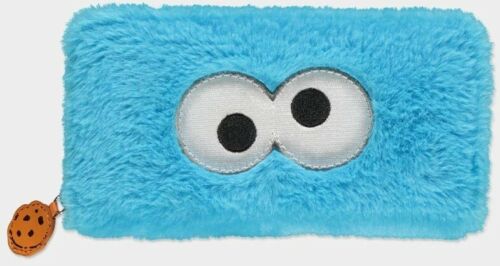 Sesamestreet - Cookie Monster Fur Zip Around Wallet Geldbörse Blue Neu Top
