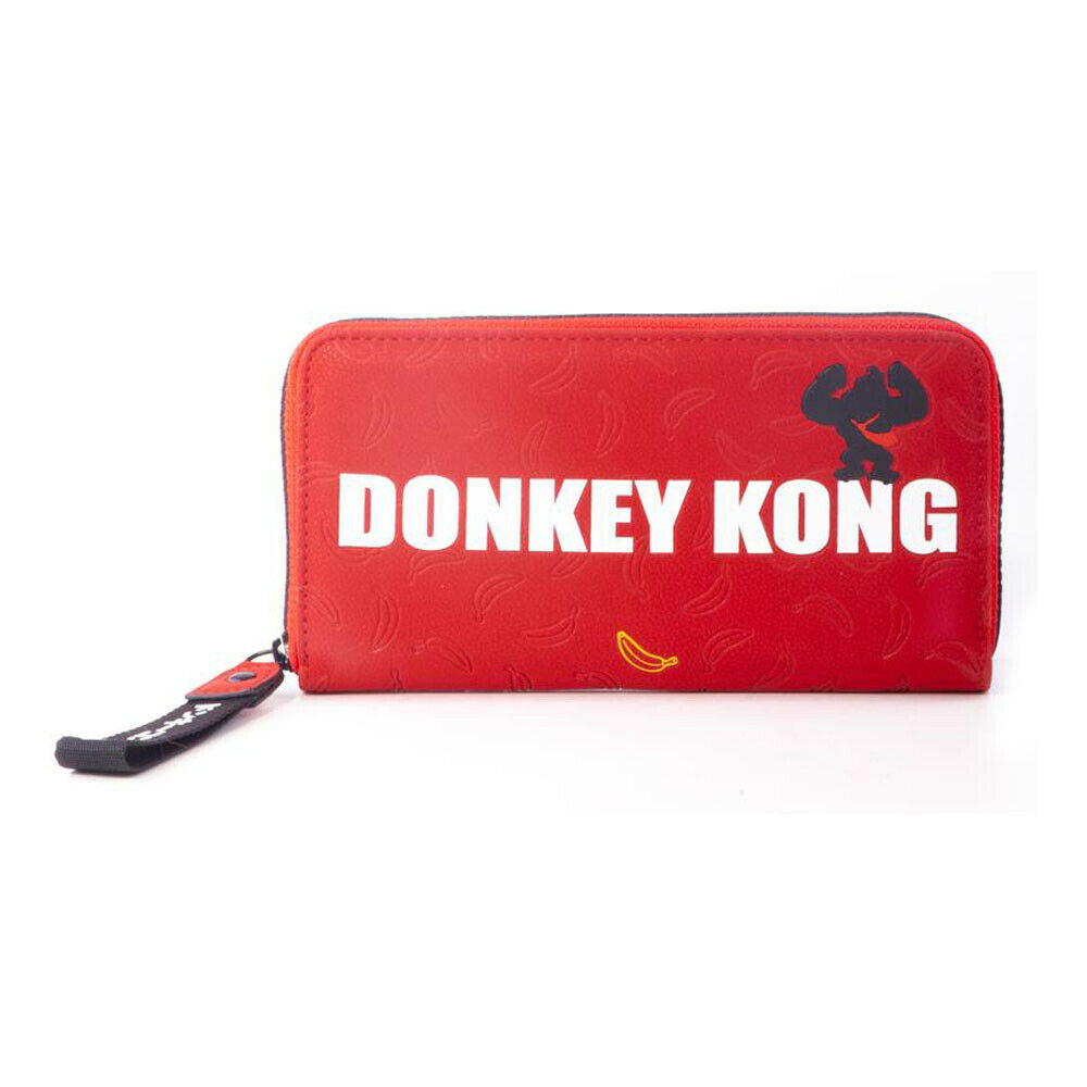 Nintendo - Donkey Kong Logo Zip Around Wallet Geldbörse (Rot) Neu Top