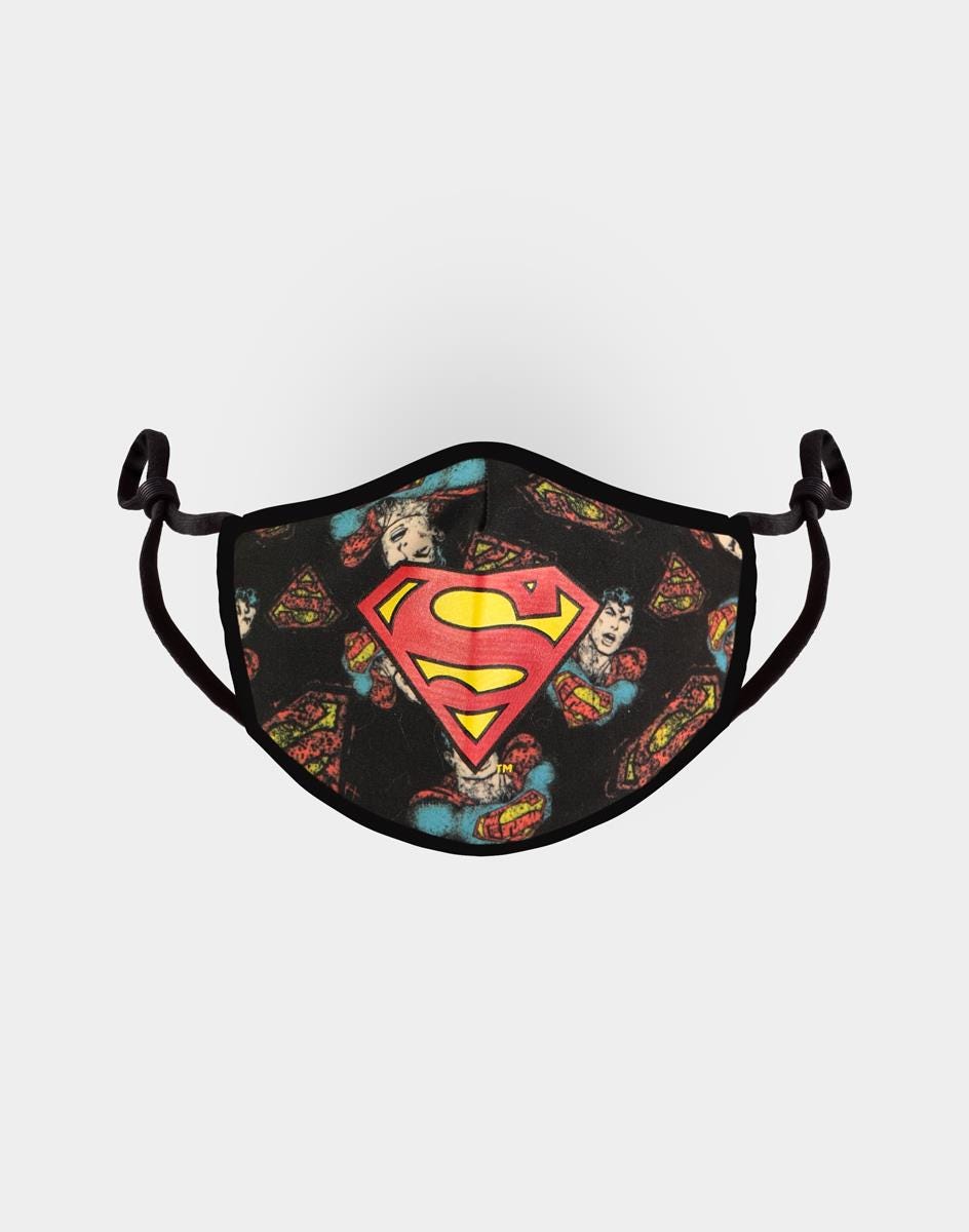 Warner - Superman Adjustable Shaped Face Mask (1 Pack)