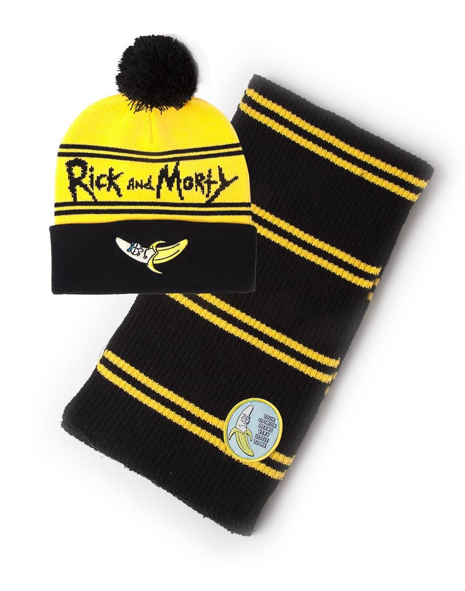 Rick and Morty - Banana Beanie & Scarf Gift Set