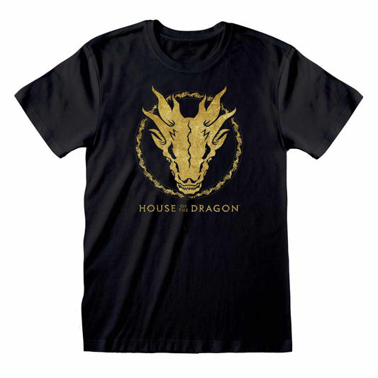 House Of The Dragon – Gold Ink Skull  Grösse M-L-XL-XXL neu