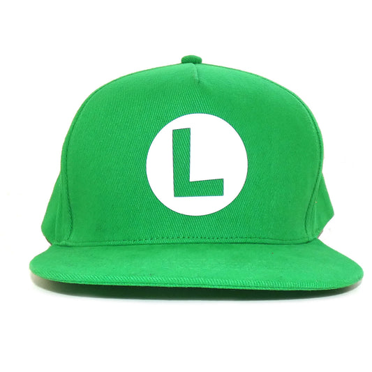 Nintendo - Green Snapback with Luigi Logo Cap NEU COOL