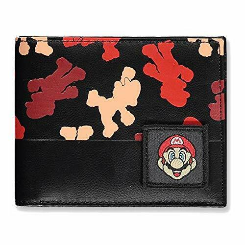 Nintendo Super Mario GELDBÖRSE Bifold Wallet in Black Neu Top