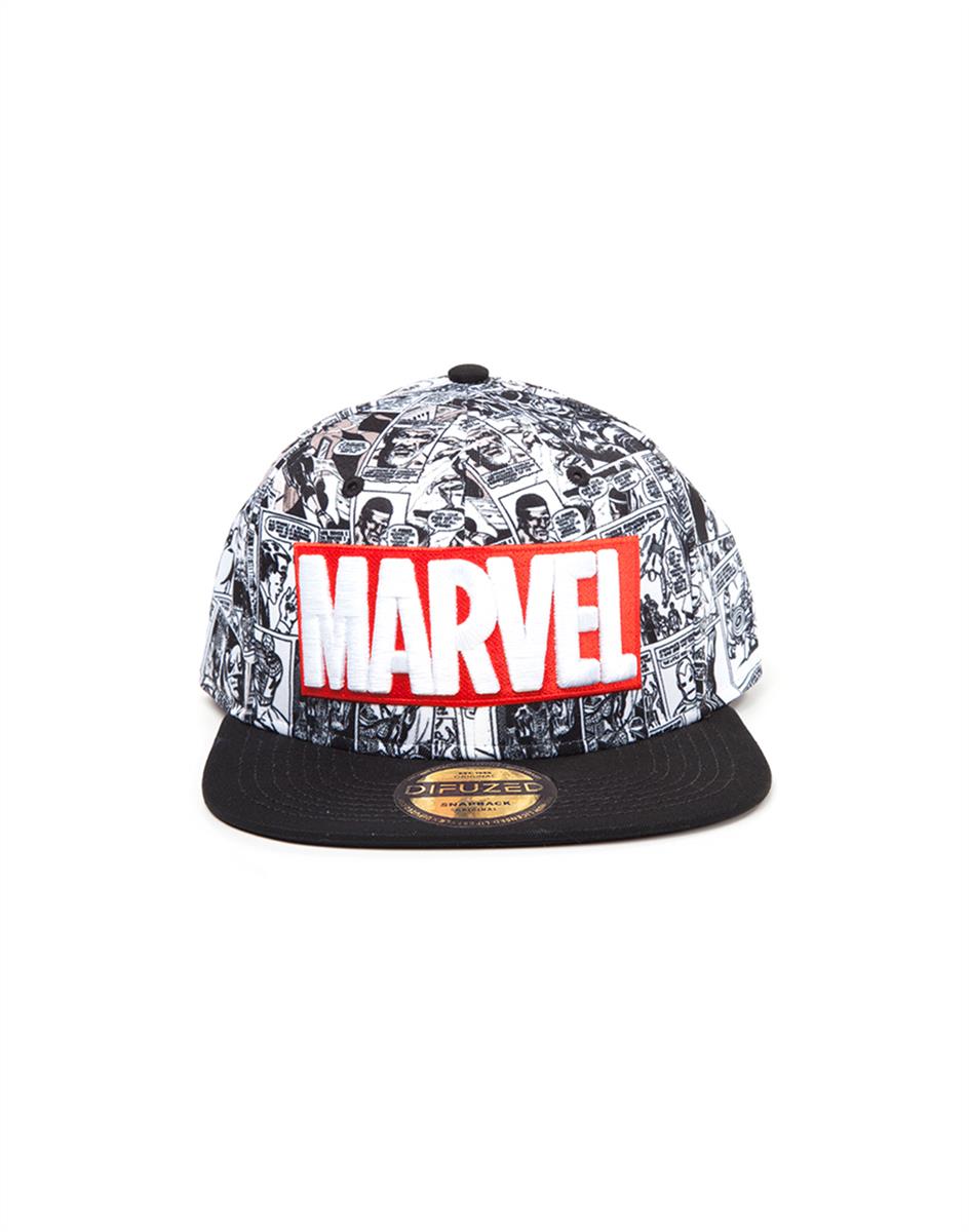 Marvel - Classic Red and White Logo Snapback Neu Top