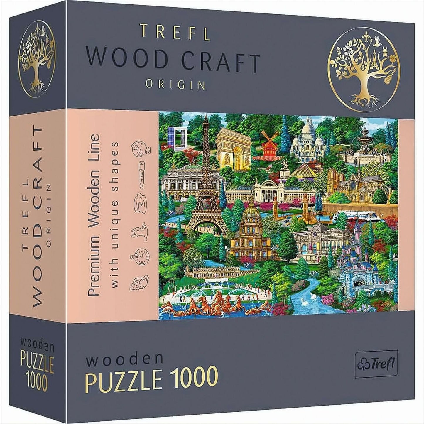 Holz Puzzle (1000 Teile) - Frankreich entdecken Famous Places Neu + OVP