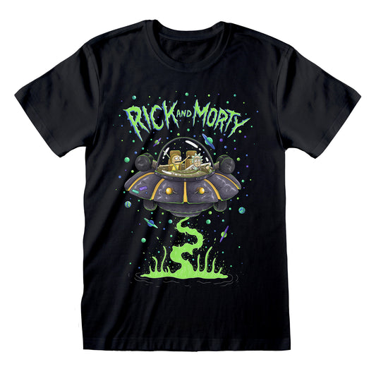 Rick and Morty T-Shirt Spaceship Grösse M-L-XL-XXL neu
