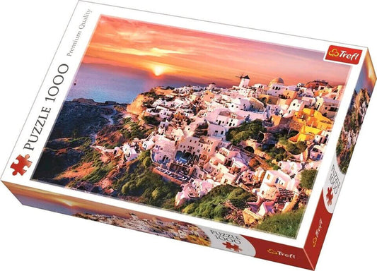 Trefl Puzzle 1000 Teile Sonnenuntergang über Santorini Neu + OVP