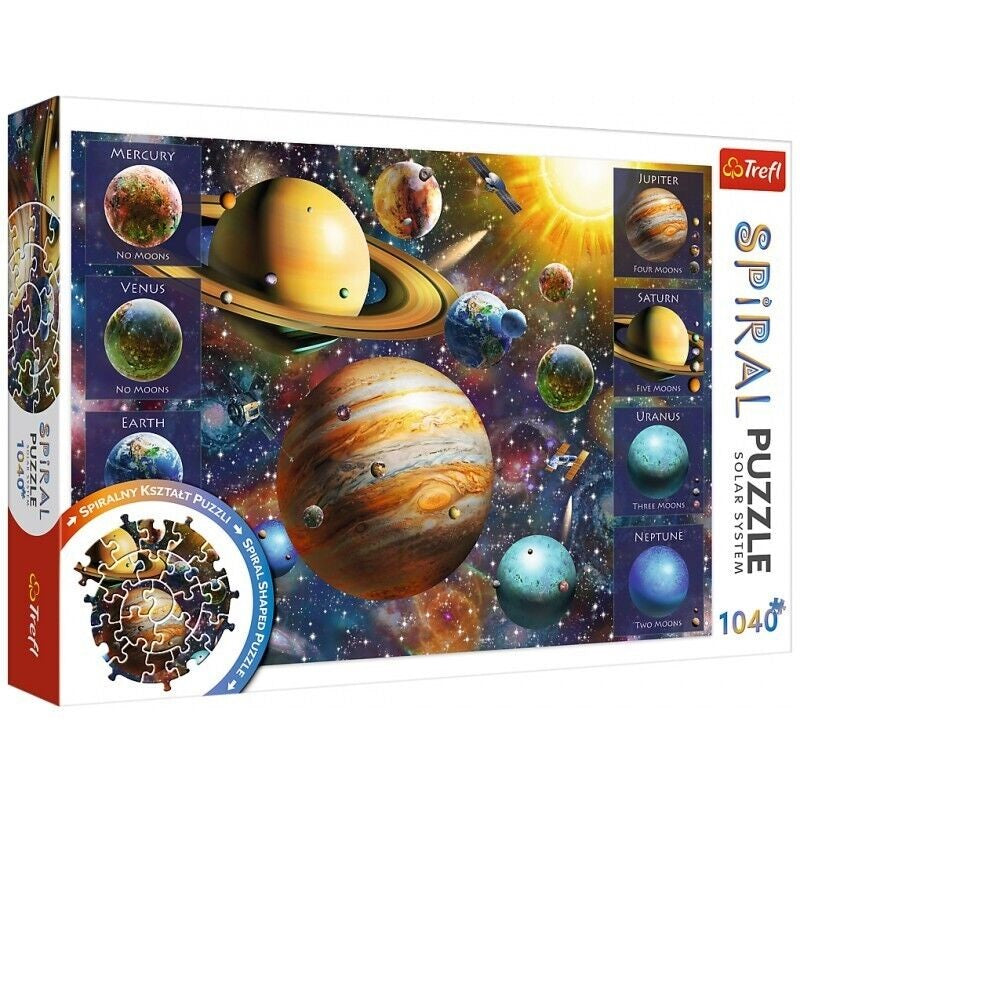 Puzzle Trefl 1040 Teile Spiral Puzzle Sonnensystem Neu + Ovp
