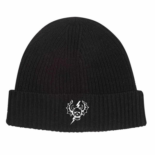 Stranger Things – Hellfire Club Skull(Beanie) Schwarz Neu