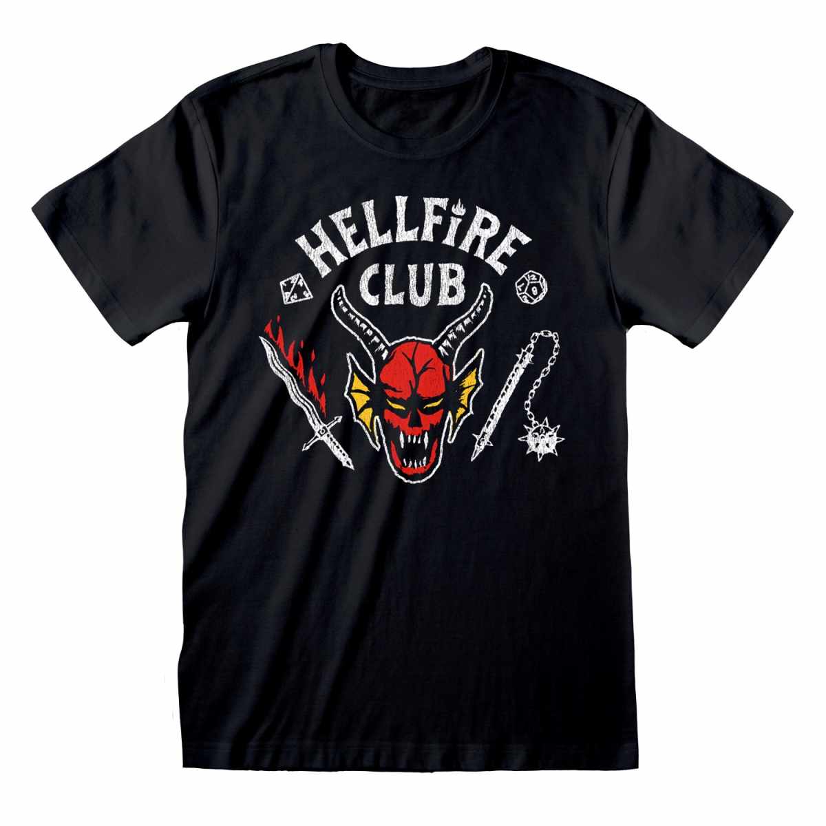 Stranger Things – T-Shirt Hellfire Club schwarz Neu + Ovp