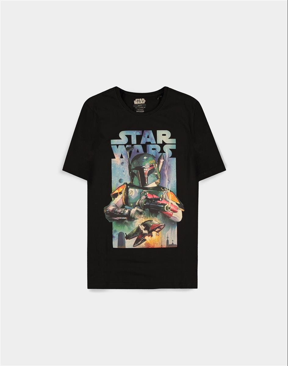 Star Wars  - Boba Fett Poster - Men's Short Sleeved T-shirt